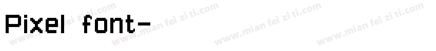 Pixel font字体转换